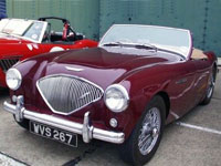 1954 Austin-Healey 100 belonging to Angela & Chris, members of Austin-Healey Club UK Eastern Centre